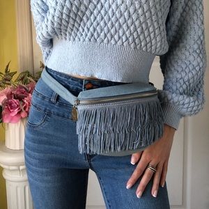 Studio 33 fringe belt bag